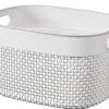 CESTO IN PLASTICA MOD. FILO S 27X22 H 15CM 6LT BIANCO: vendita online CESTO IN PLASTICA MOD. FILO S 27X22 H 15CM 6LT BIANCO in offerta
