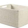 CESTO MOD. JUTE L CREMA IN PLASTICA RICICLATA 36X28 H 23CM 20LT: vendita online CESTO MOD. JUTE L CREMA IN PLASTICA RICICLATA 36X28 H 23CM 20LT in offerta