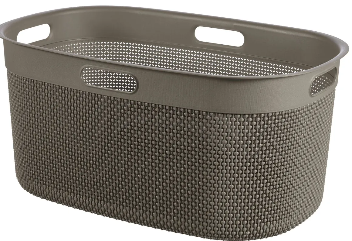 CESTO MULTIUSO IN PLASTICA MOD. FILO 45LT 59X39X27CM CAPPUCCINO : vendita online CESTO MULTIUSO IN PLASTICA MOD. FILO 45LT 59X39X27CM CAPPUCCINO in offerta