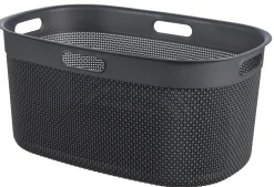 CESTO MULTIUSO IN PLASTICA RICICLATA MOD. FILO 59X39CM H. 27CM 45LT GRIGIO SCURO: vendita online CESTO MULTIUSO IN PLASTICA RICICLATA MOD. FILO 59X39CM H. 27CM 45LT GRIGIO SCURO in offerta