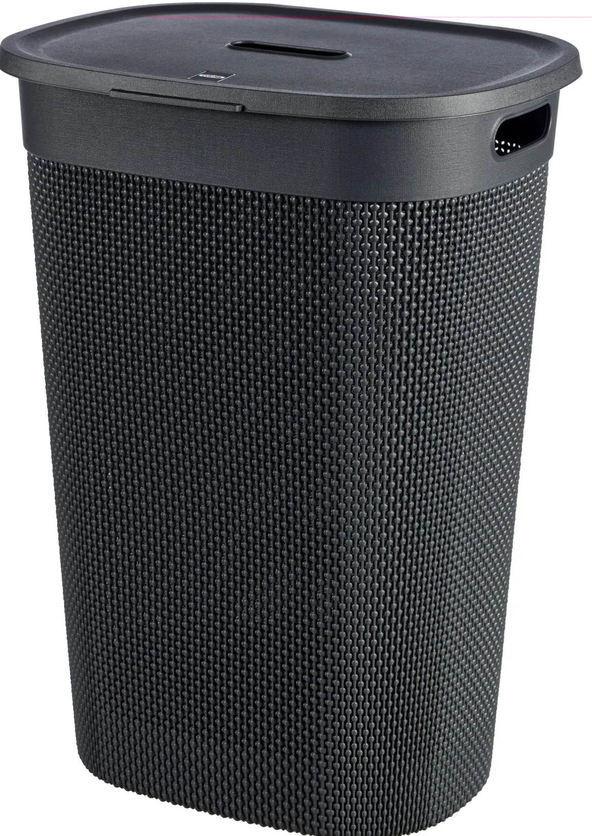 CESTO PORTABIANCHERIA MOD. FILO IN PLASTICA RICICLATA 44X35X61CM 55LT GRIGIO SCURO: vendita online CESTO PORTABIANCHERIA MOD. FILO IN PLASTICA RICICLATA 44X35X61CM 55LT GRIGIO SCURO in offerta