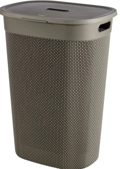 CESTO PORTABIANCHERIA MOD. FILO IN PLASTICA RICICLATA 44X35X61CM 55LT CAPPUCCINO: vendita online CESTO PORTABIANCHERIA MOD. FILO IN PLASTICA RICICLATA 44X35X61CM 55LT CAPPUCCINO in offerta