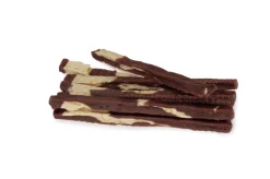 CIBO PER CANI CON CONIGLIO - MERLUZZO E PELLE BOVINA: CHEWY STRIPES 100GR