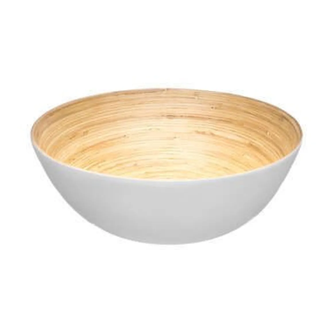 CIOTOLA IN BAMBU' BIANCA 25X8.5CM 170CL