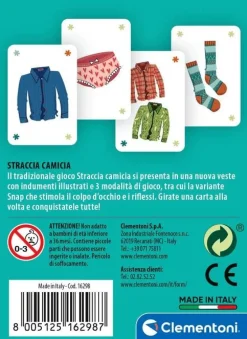 CLEMENTONI - CARTE DA GIOCO STRACCIA CAMICIA: vendita online CLEMENTONI - CARTE DA GIOCO STRACCIA CAMICIA in offerta