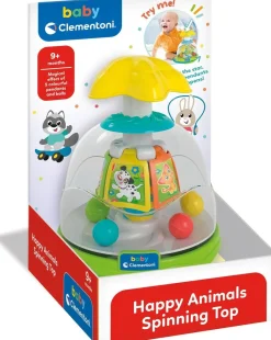 CLEMENTONI BABY - HAPPY ANIMALS SPINNING TOP - TROTTOLA CON PALLINE COLORATE: vendita online CLEMENTONI BABY - HAPPY ANIMALS SPINNING TOP - TROTTOLA CON PALLINE COLORATE in offerta