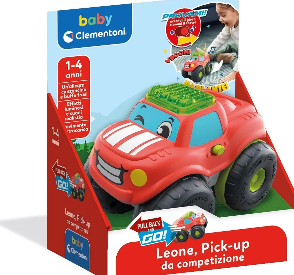 CLEMENTONI BABY - LEONE PICK UP DA COMPETIZIONE: vendita online CLEMENTONI BABY - LEONE PICK UP DA COMPETIZIONE in offerta