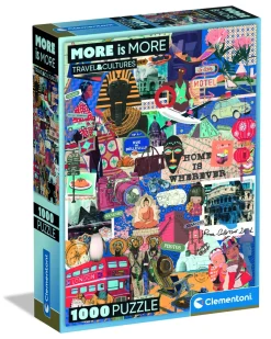 CLEMENTONI MORE IS MORE - PUZZLE 1000 PEZZI TRAVEL AND CULTURES: vendita online CLEMENTONI MORE IS MORE - PUZZLE 1000 PEZZI TRAVEL AND CULTURES in offerta