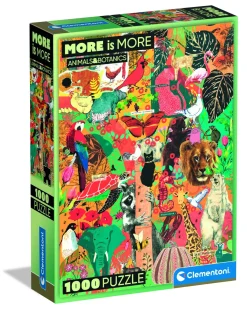 CLEMENTONI MORE IS MORE - PUZZLE 1000 PEZZI ANIMAL AND BOTANICS: vendita online CLEMENTONI MORE IS MORE - PUZZLE 1000 PEZZI ANIMAL AND BOTANICS in offerta