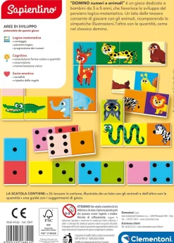 CLEMENTONI SAPIENTINO - DOMINO NUMERI E ANIMALI: vendita online CLEMENTONI SAPIENTINO - DOMINO NUMERI E ANIMALI in offerta