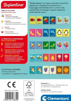 CLEMENTONI SAPIENTINO MONTESSORI - FLASHCARDS BABY PRIMO MEMO: vendita online CLEMENTONI SAPIENTINO MONTESSORI - FLASHCARDS BABY PRIMO MEMO in offerta