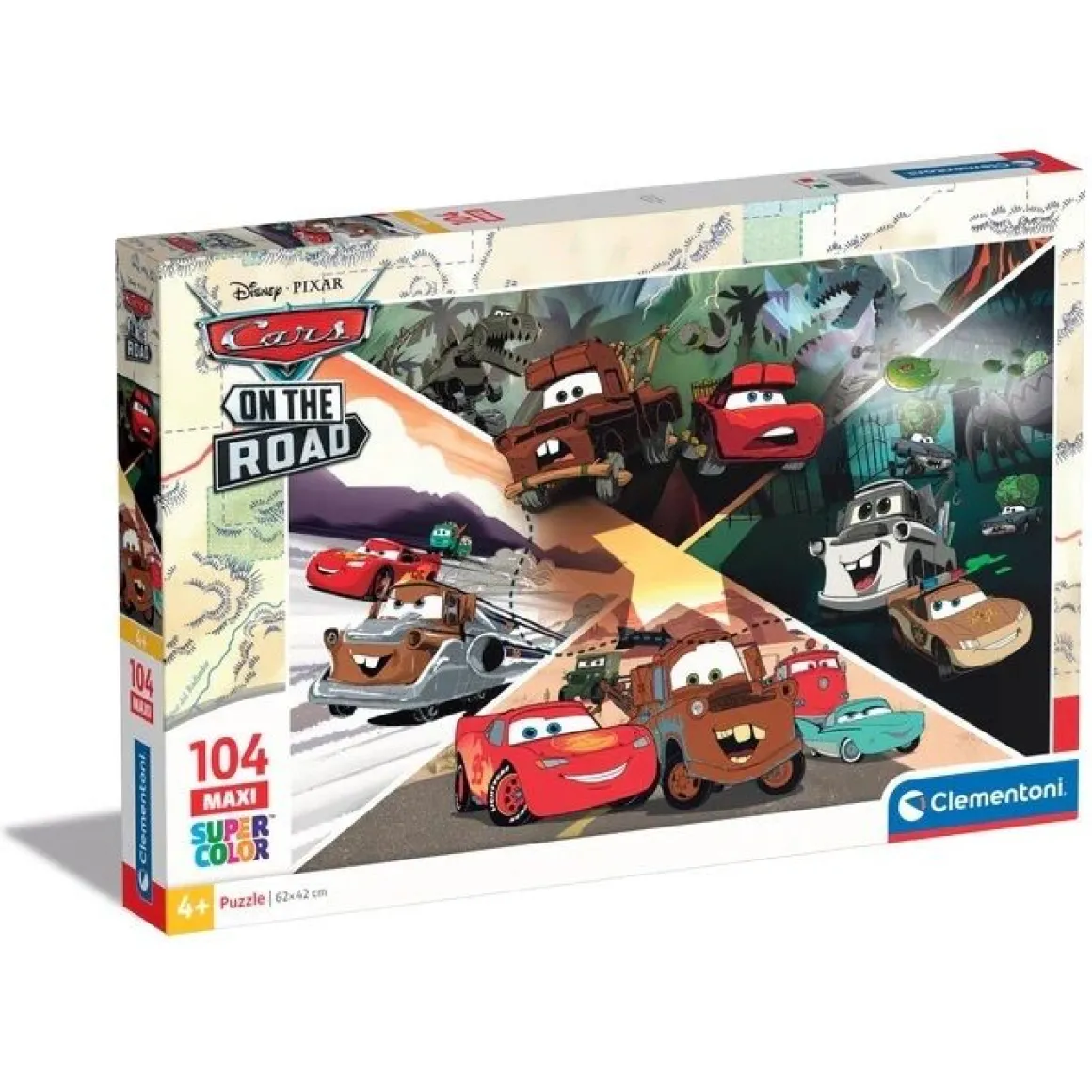 CLEMENTONI SUPERCOLOR - PUZZLE 104 PEZZI CARS ON THE ROAD: vendita online CLEMENTONI SUPERCOLOR - PUZZLE 104 PEZZI CARS ON THE ROAD in offerta
