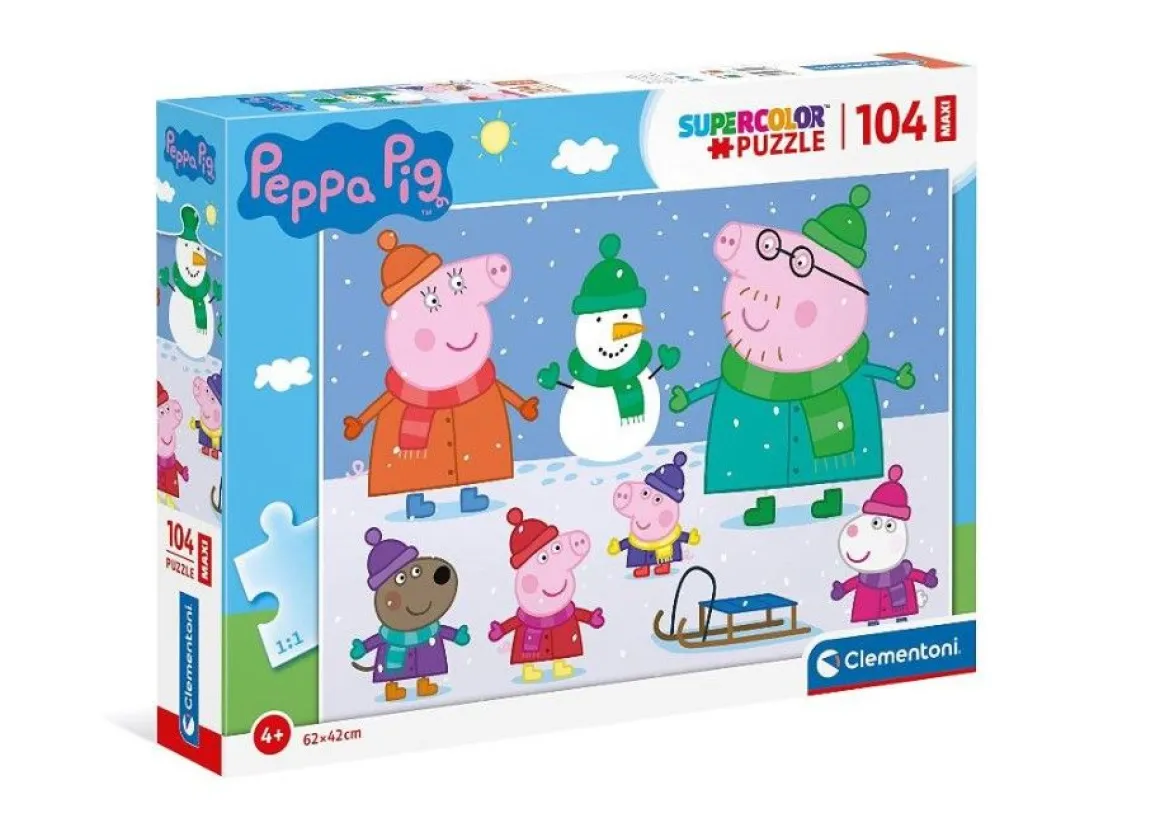 CLEMENTONI SUPERCOLOR - PUZZLE 104 PEZZI MAXI PEPPA PIG : vendita online CLEMENTONI SUPERCOLOR - PUZZLE 104 PEZZI MAXI PEPPA PIG in offerta
