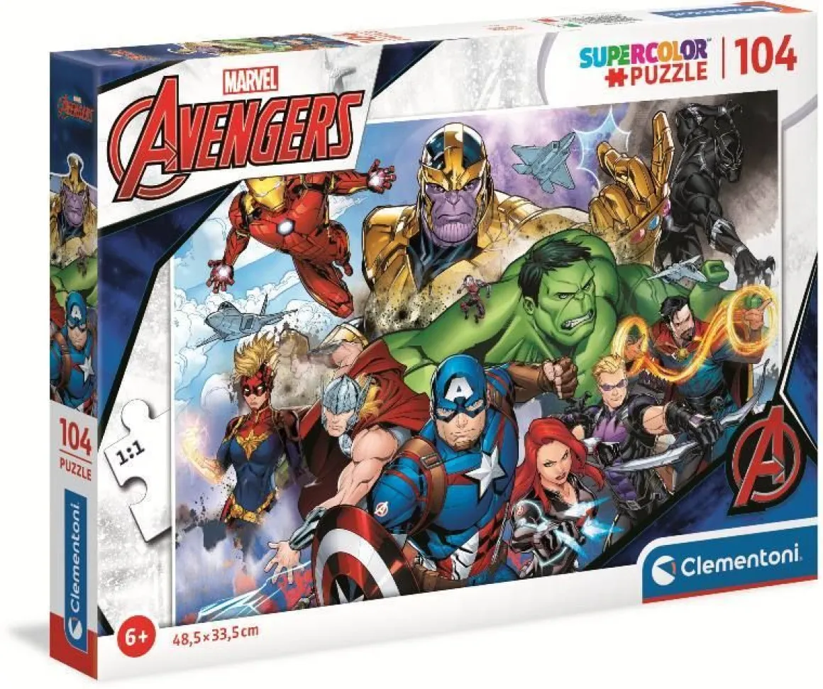 CLEMENTONI SUPERCOLOR - PUZZLE 104 PEZZI MARVEL AVENGERS - 2: vendita online CLEMENTONI SUPERCOLOR - PUZZLE 104 PEZZI MARVEL AVENGERS - 2 in offerta