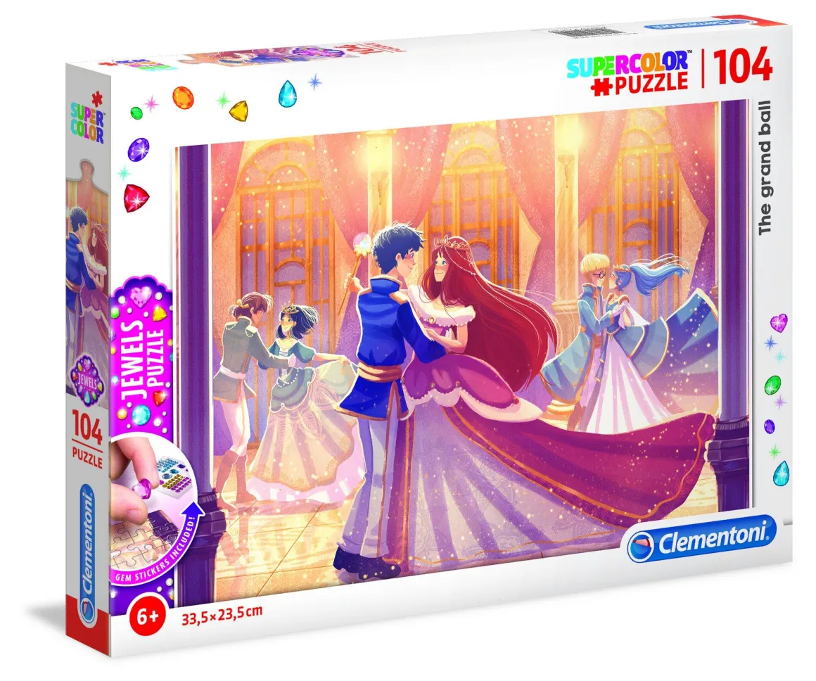 CLEMENTONI SUPERCOLOR - PUZZLE 104 PEZZI JEWELS THE GRAND BALL: vendita online CLEMENTONI SUPERCOLOR - PUZZLE 104 PEZZI JEWELS THE GRAND BALL in offerta