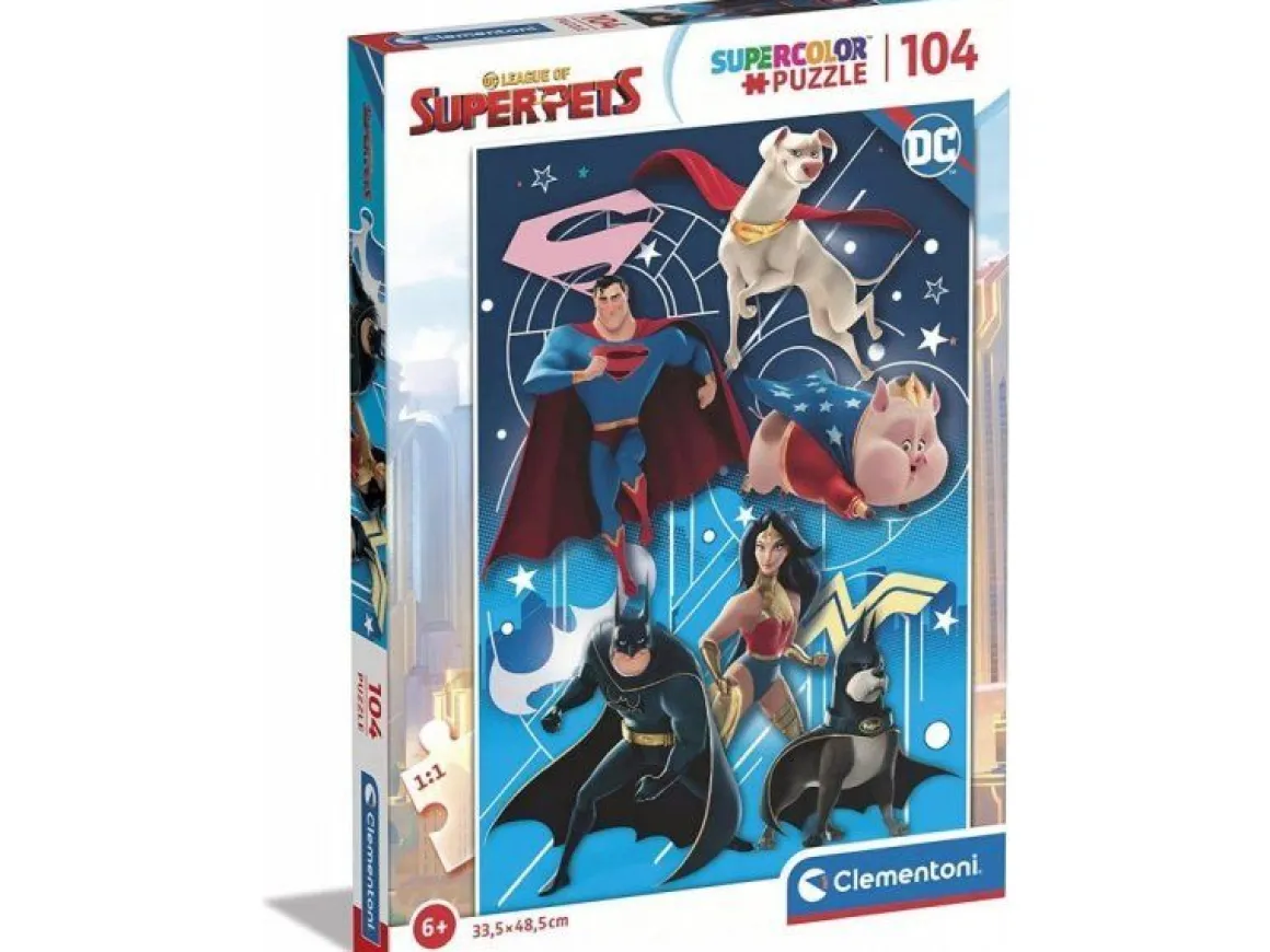 CLEMENTONI SUPERCOLOR - PUZZLE 104 PEZZI DC SUPERPETS 2: vendita online CLEMENTONI SUPERCOLOR - PUZZLE 104 PEZZI DC SUPERPETS 2 in offerta
