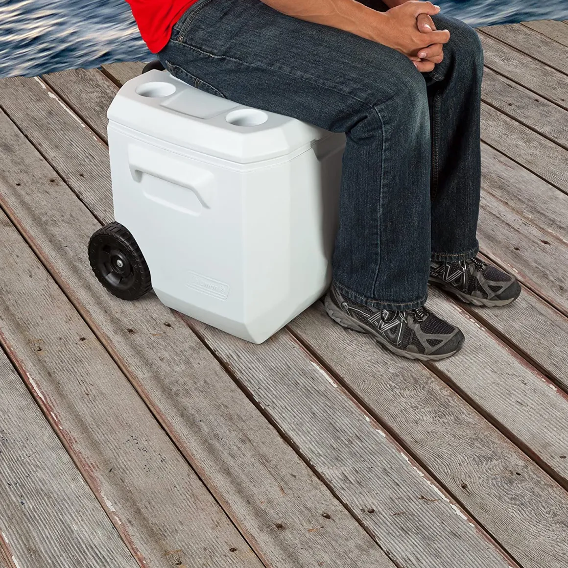 COLEMAN - GHIACCIAIA EXTREME MARINE 50 WHEELED 58X44 H.46CM BIANCA: vendita online COLEMAN - GHIACCIAIA EXTREME MARINE 50 WHEELED 58X44 H.46CM BIANCA in offerta