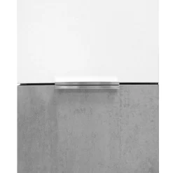 COLONNA BAGNO SOSPESA MOD. B201 CM 35X37 H. 175 BETON E BIANCO OPACO