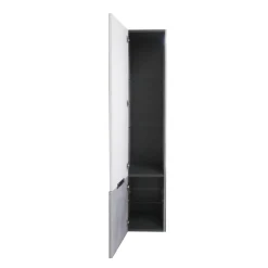COLONNA BAGNO SOSPESA MOD. B201 CM 35X37 H. 175 BETON E BIANCO OPACO