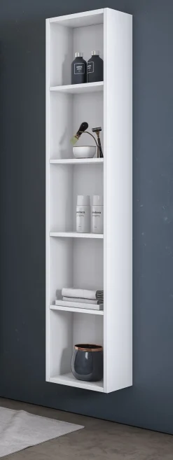 COLONNA MOD. MULTIUSO CM 30X22 H. 160 BIANCO LUCIDO