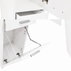 COLONNA PORTA BIANCHERIA MOD. CLASSICA CM 35X34 H. 150 BIANCO LUCIDO