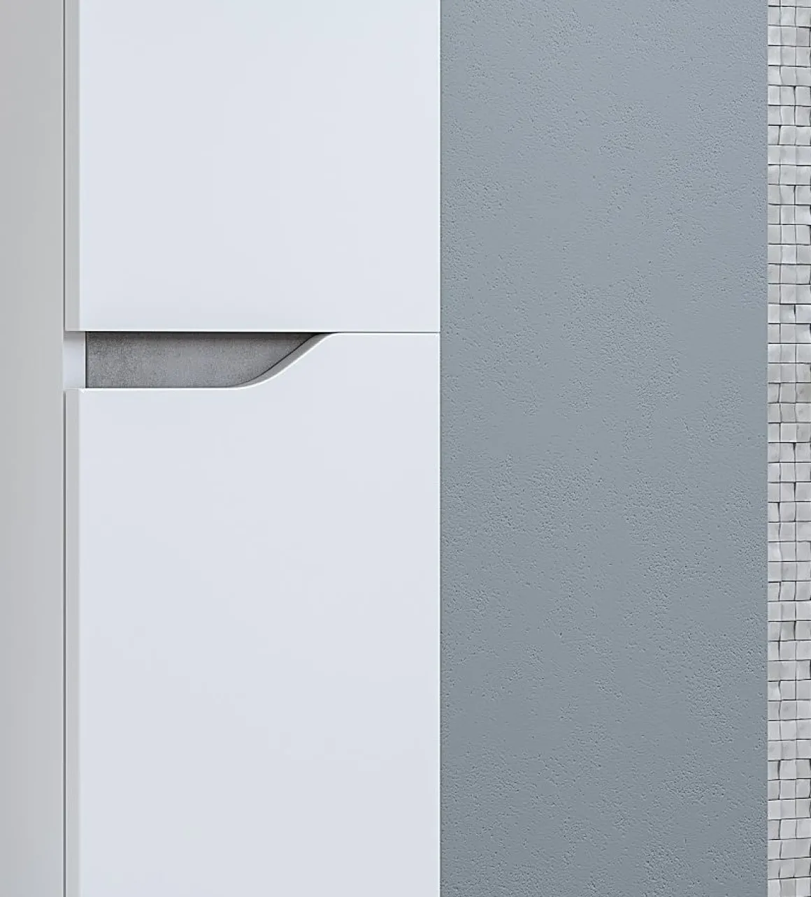 COLONNA SOSPESA GRACE2 CM 30X22 H. 160 BIANCO LUCIDO