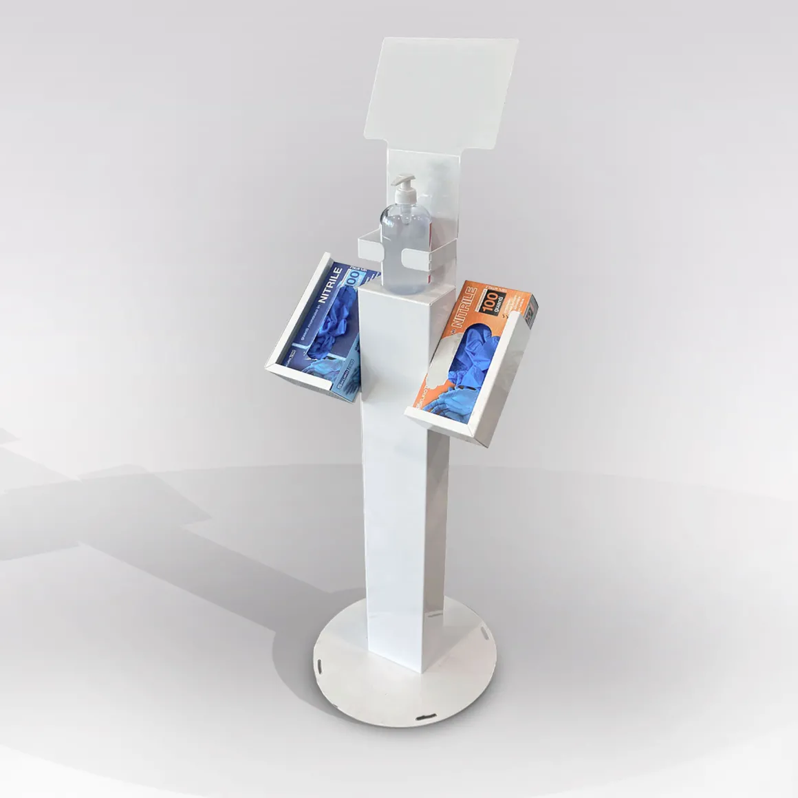 COLONNINA DISPENSER 38X38 H. 129 IN METALLO BIANCO: vendita online COLONNINA DISPENSER 38X38 H. 129 IN METALLO BIANCO in offerta