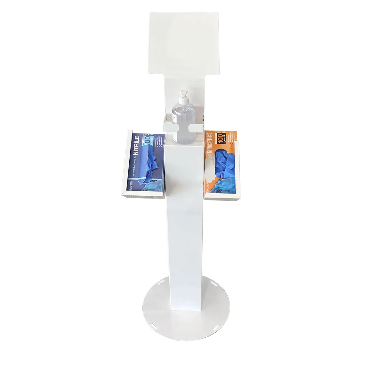 COLONNINA DISPENSER 38X38 H. 129 IN METALLO BIANCO: vendita online COLONNINA DISPENSER 38X38 H. 129 IN METALLO BIANCO in offerta