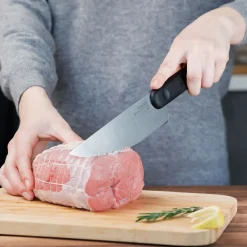 COLTELLO CUCINA CHEF KNIFE BLACK EDITION IN ACCIAIO INOX MANICO NERO