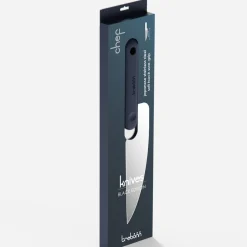 COLTELLO CUCINA CHEF KNIFE BLACK EDITION IN ACCIAIO INOX MANICO NERO