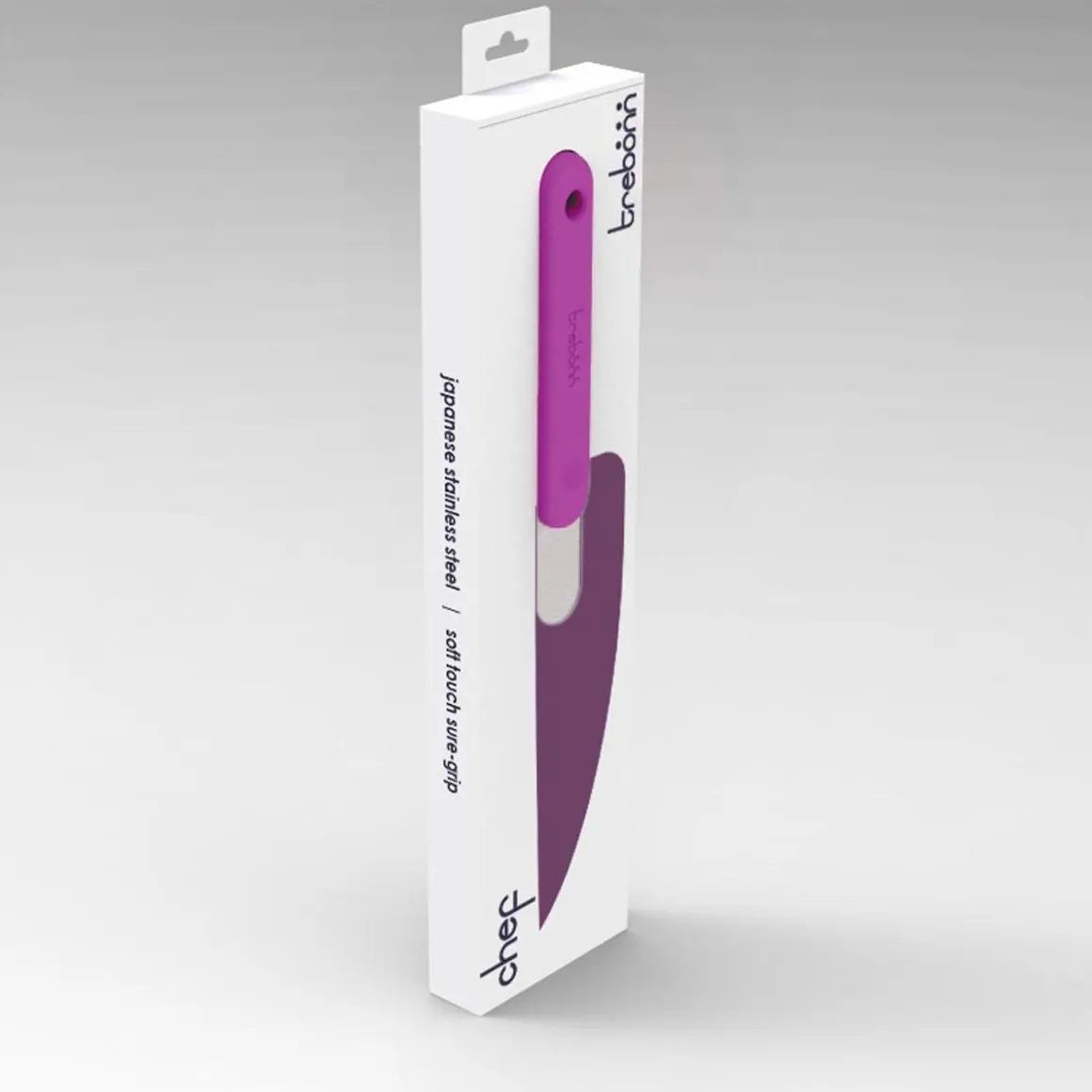 COLTELLO DA CUCINA CHEF KNIFE IN ACCIAIO INOX MANICO FUCSIA