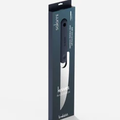 COLTELLO SALAMI KNIFE BLACK EDITION IN ACCIAIO INOX MANICO NERO