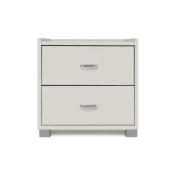 COMODINO BIANCO OPACO 2 CASSETTI