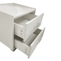 COMODINO BIANCO OPACO 2 CASSETTI