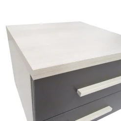 COMODINO CM 46X45 H. 37 LAMINATO NORDICO E GRAFITE