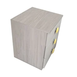COMODINO FLY 46,4X42 H. 53,4 CENERE WOOD E CALCE