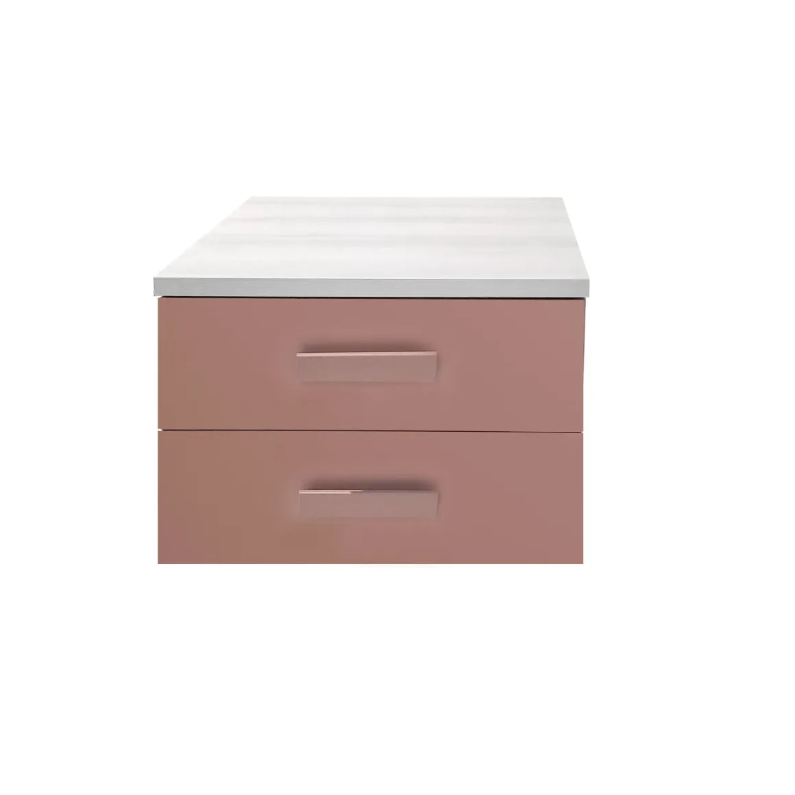 COMODINO TIP ROVERE NORDICO E ROSA