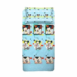 COMPLETO LETTO SINGOLO IN COTONE MICKEY MOUSE: vendita online COMPLETO LETTO SINGOLO IN COTONE MICKEY MOUSE in offerta