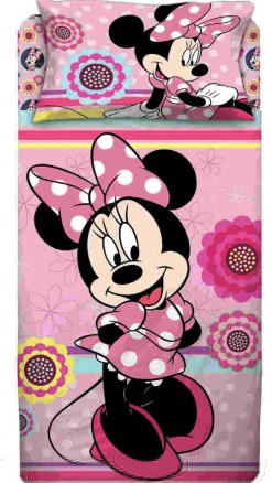 COMPLETO LETTO SINGOLO IN COTONE MINNIE : vendita online COMPLETO LETTO SINGOLO IN COTONE MINNIE in offerta