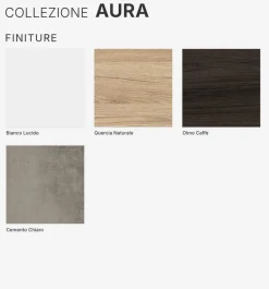 COMPOSIZIONE BAGNO AURA CEMENTO CHIARO