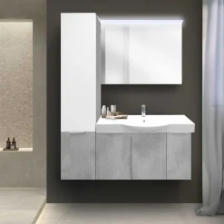 COMPOSIZIONE BAGNO IN NOBILITATO BETON