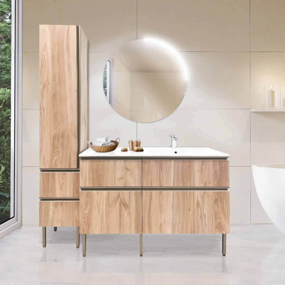 COMPOSIZIONE BAGNO MOD. BIK ALMOND