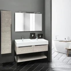 Composizione bagno: specchiera base e pensile da bagno