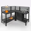 COMPOSIZIONE CUCINA DA ESTERNO ANGOLARE ANTRACITE