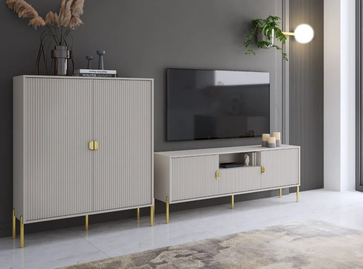 COMPOSIZIONE MOD. LOTUS CASHMERE EFFETTO CANNETTATO