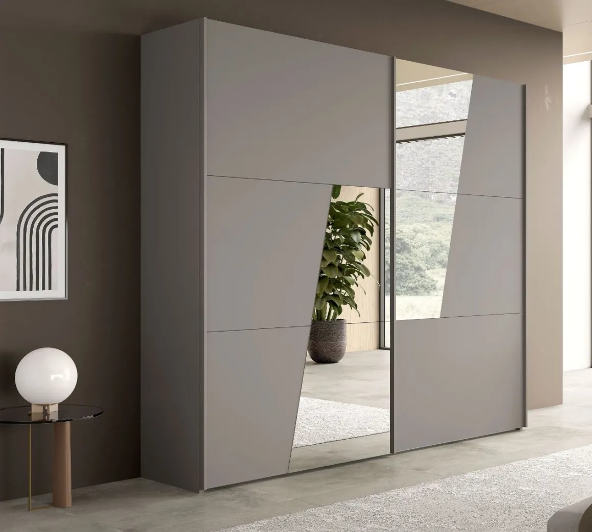 Composizione Armadio Twist Cm 272x65 H. 247 Fango in Offerta online