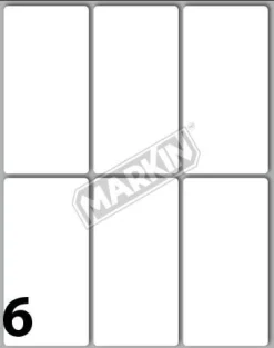CONFEZIONE 60 ETICHETTE 73X37MM BIANCHE : vendita online CONFEZIONE 60 ETICHETTE 73X37MM BIANCHE in offerta