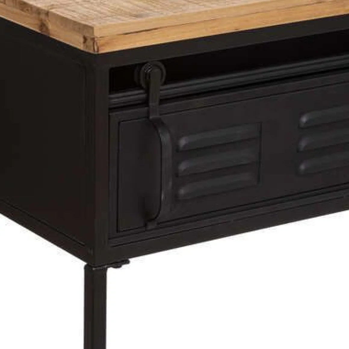 CONSOLLE CIERNA 110X40 NERO E NATURALE: vendita online CONSOLLE CIERNA 110X40 NERO E NATURALE in offerta