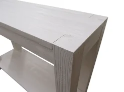 Consolle da ingresso in abete bianco spazzolato