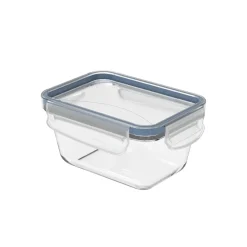 CONTENITORE CON COPERCHIO CLICK AND LOCK IN VETRO 16X12 H. 7.8CM 0.5LT